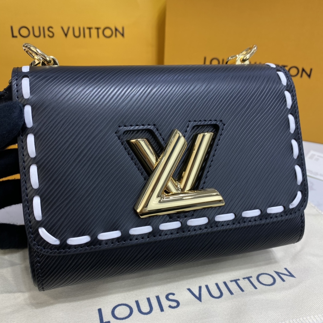 Louis Vuitton TWIST PM Handbag Epi Leather M58723 Black